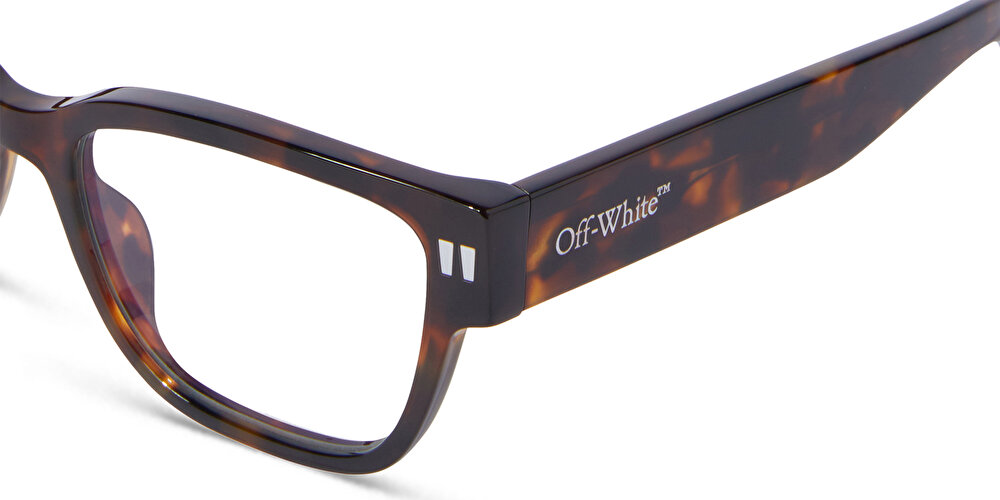 أوف وايت نظارات طبية مستطيلة للجنسين بشعار العلامة