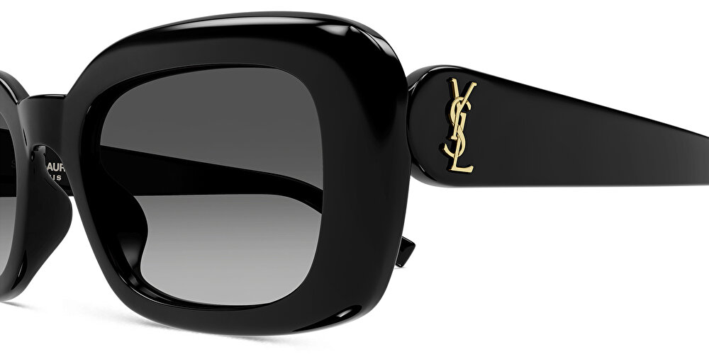 سان لوران نظارات شمسية مستطيلة بشعار العلامة