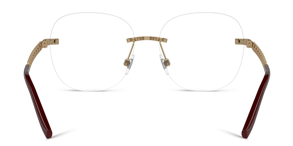 DOLCE & GABBANA Rimless Wide Square Eyeglasses