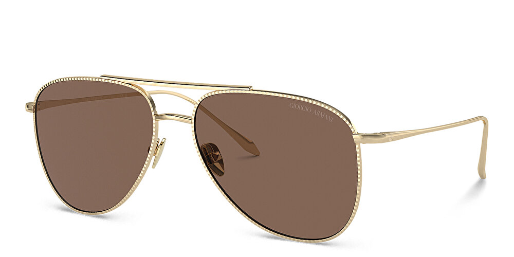 GIORGIO ARMANI Logo Aviator Sunglasses