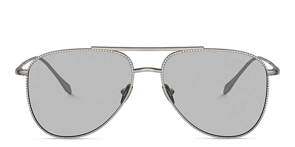 جورجو أرماني نظارات شمسية طراز أفياتور بشعار العلامة