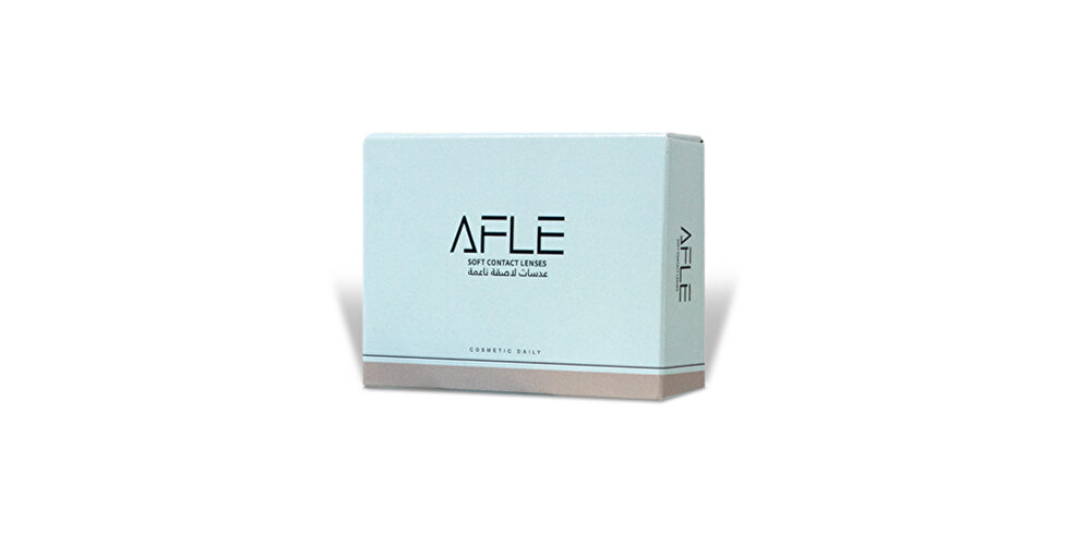 AFLE عدسات لاصقة ملوّنة للاستخدام الواحد - عبوة من عدستين