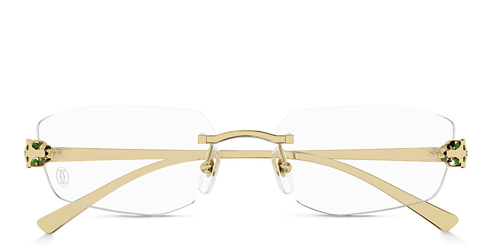 Cartier Panthère de Cartier Unisex Rimless Wide Rectangle Eyeglasses