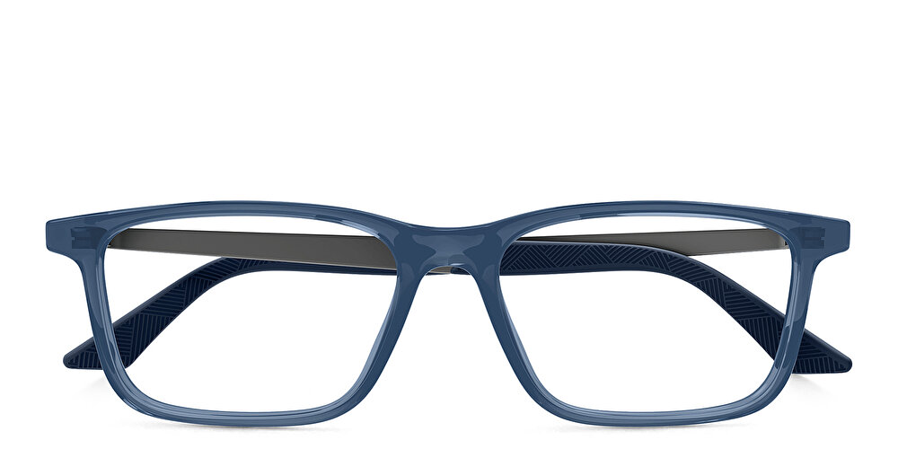 مونت بلانك نظارات طبية مستطيلة واسعة بشعار إكليل ثلجي