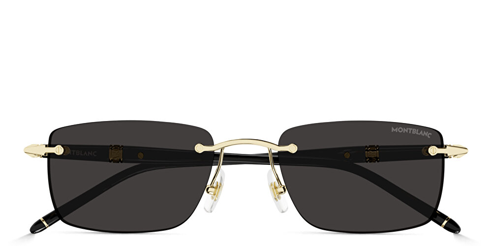 مونت بلانك نظارات شمسية ميسترشتوك بتصميم مستطيل بدون إطار