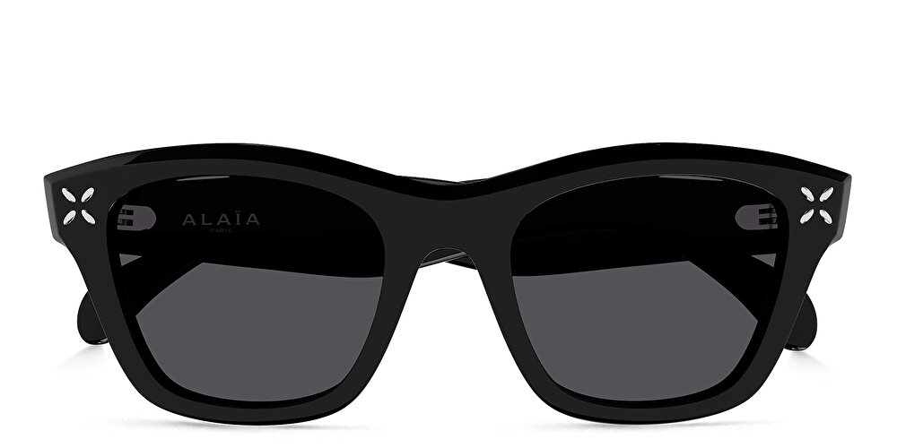 ALAIA Petal-Embellished Square Sunglasses