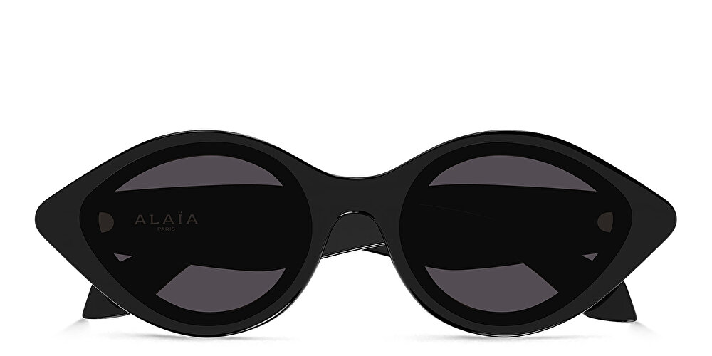 ALAIA Logo Round Sunglasses