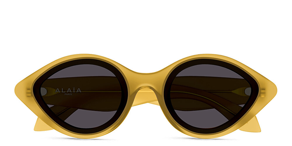 ALAIA Logo Round Sunglasses