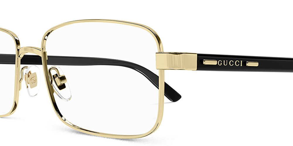 غوتشي نظارات طبية جي جي لاين بإطار مستطيل واسع