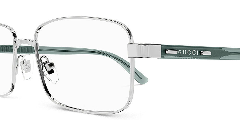 غوتشي نظارات طبية جي جي لاين بإطار مستطيل واسع