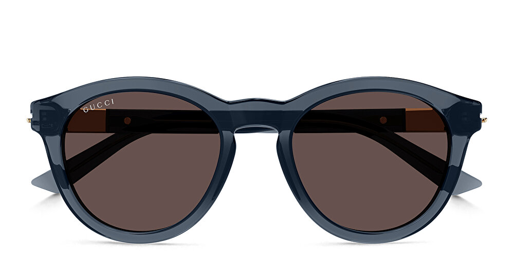 GUCCI Web Ingot Round Sunglasses