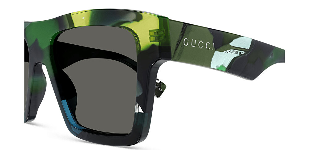 GUCCI GUCCI Re-Ace Collection Linea Lettering Square Sunglasses