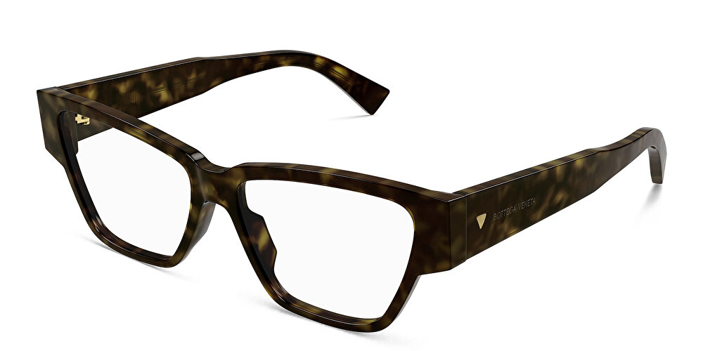 BOTTEGA VENETA Bold Triangle Stud Wide Cat-Eye Eyeglasses