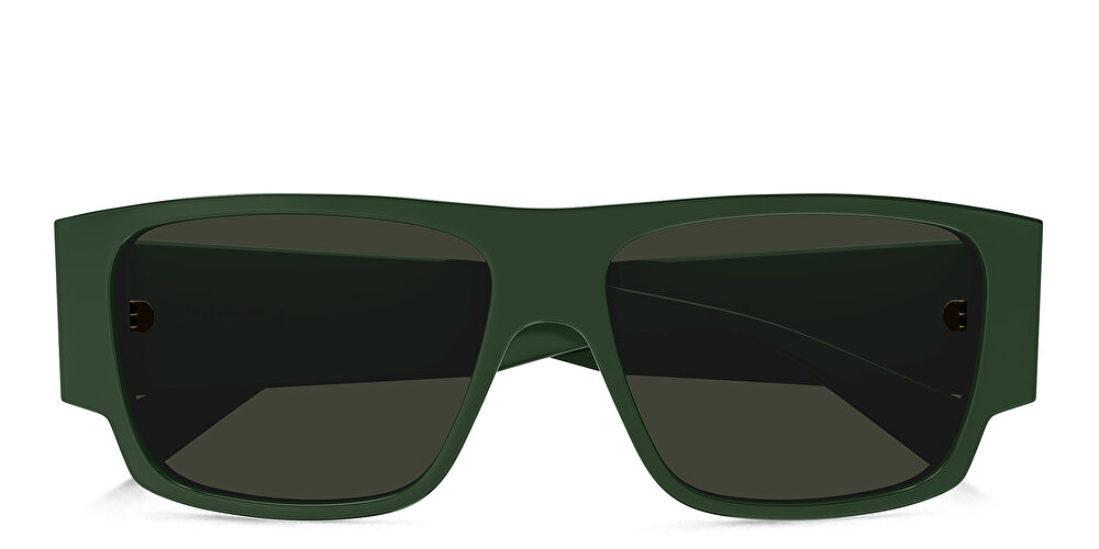 BOTTEGA VENETA Bold Triangle Stud Rectangle Sunglasses
