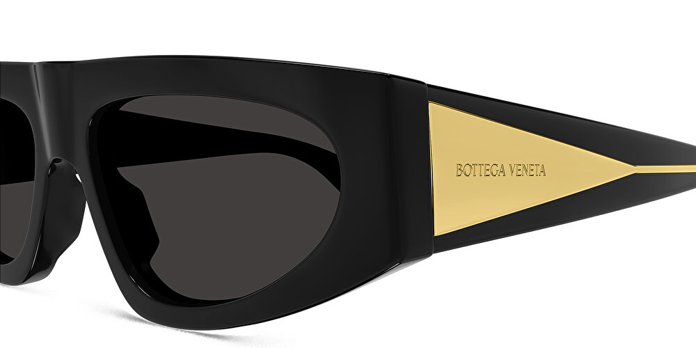 بوتيغا فينيتا نظارات شمسية غير منتظمة بالشعار المثلّث حيادي اللون