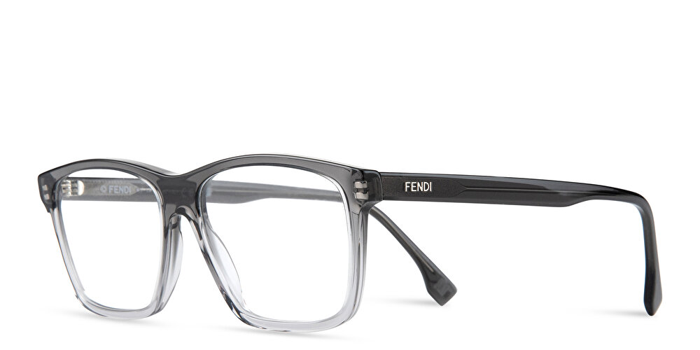 FENDI Logo Wide Rectangle Eyeglasses