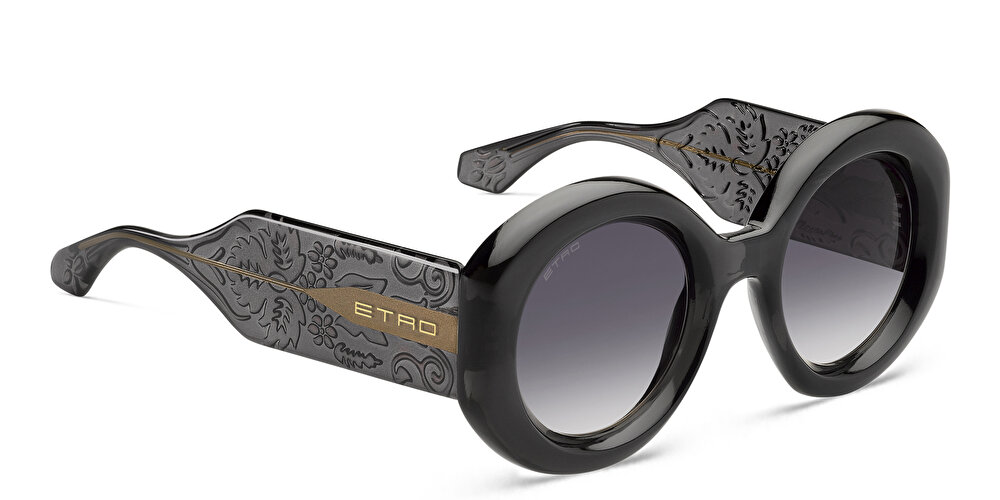 ETRO Paisley Oversized Round Sunglasses