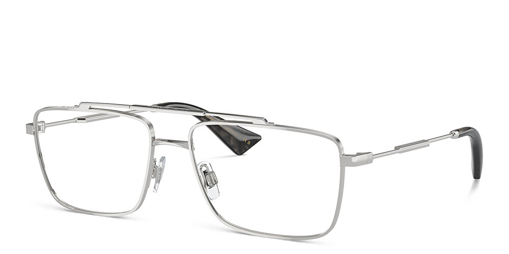 دولتشي آند غابانا نظارات طبية مستطيلة واسعة بشعار العلامة