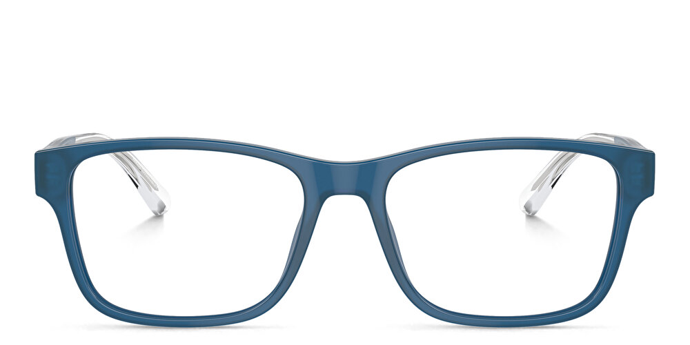 EMPORIO ARMANI Logo Wide Rectangle Eyeglasses