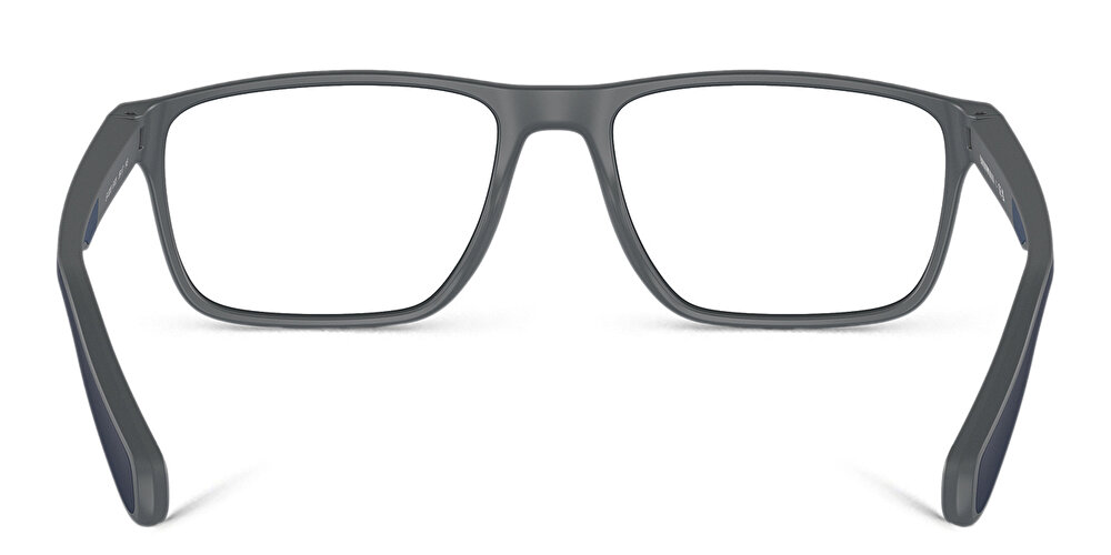 EMPORIO ARMANI Logo Wide Rectangle Eyeglasses