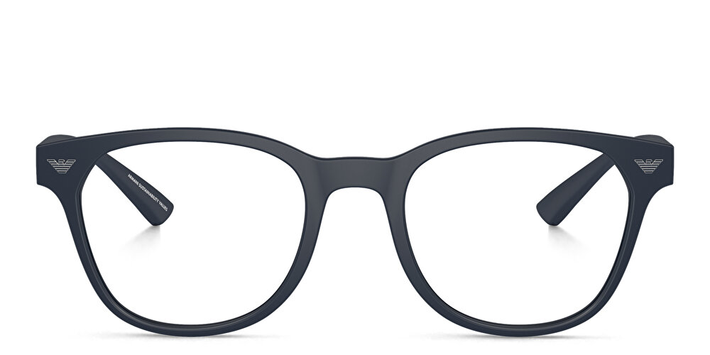 EMPORIO ARMANI Logo Round Eyeglasses