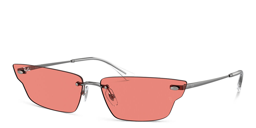 راي بان Anh Unisex Rimless Irregular Sunglasses