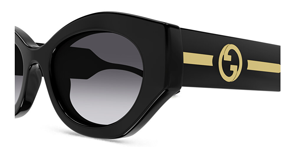غوتشي نظارات شمسية لا بيسين بإطار بيضاوي