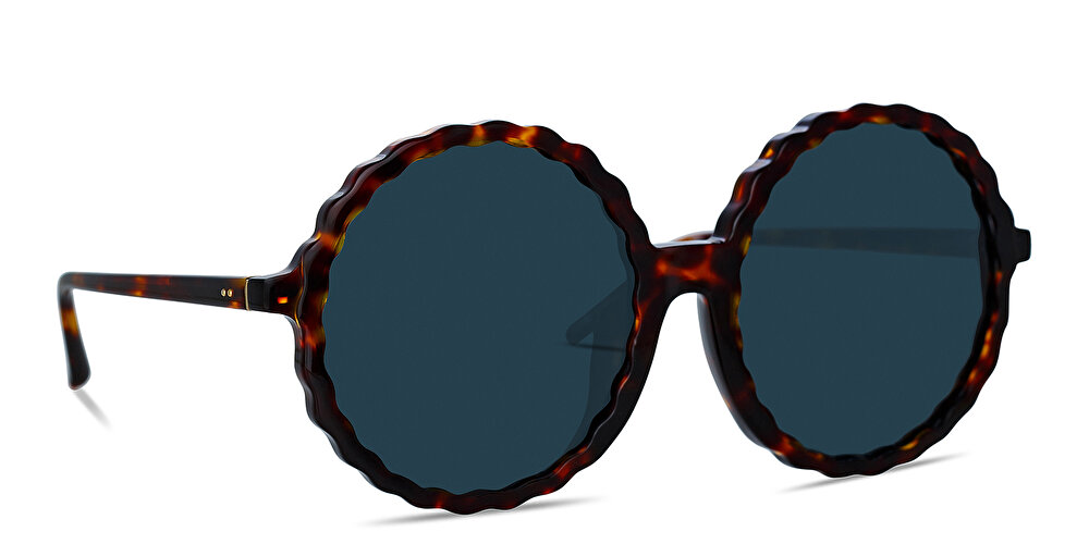 LINDA FARROW Nova Oversized Round Sunglasses