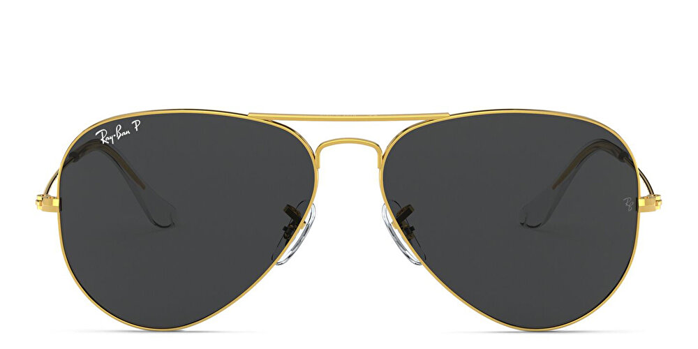 Ray-Ban Unisex Aviator Polarized Sunglasses in Metal