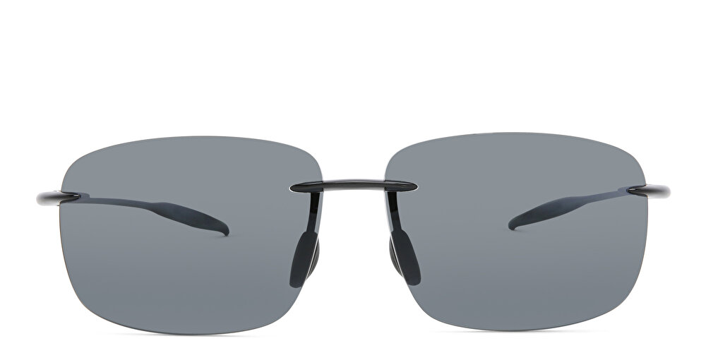 Maui Jim Break Wall Unisex Rimless Rectangle Sunglasses