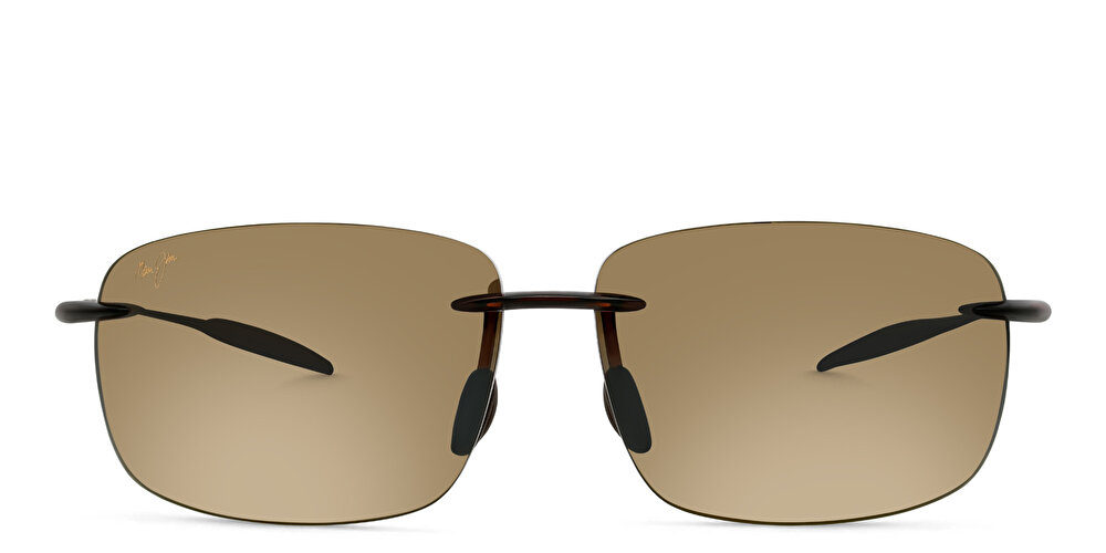 Maui Jim Break Wall Unisex Rimless Rectangle Sunglasses