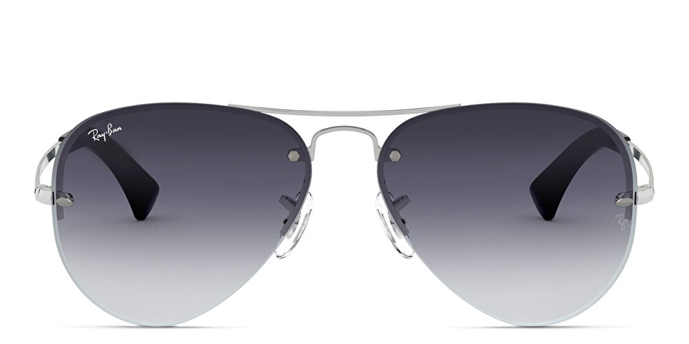 Ray-Ban Unisex Half-Rim Aviator Sunglasses