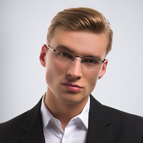 OAKLEY Barrelhouse™ Half-Rim Rectangle Eyeglasses