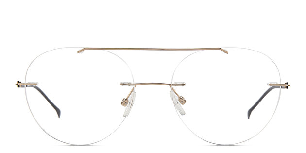 Rimless Round Eyeglasses