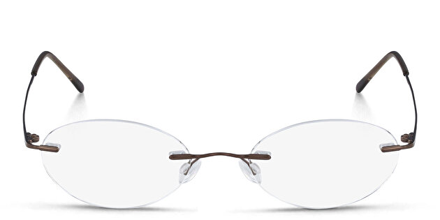 Unisex Rimless Round Eyeglasses