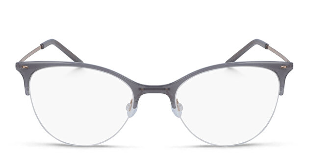 Half-Rim Cat-Eye Eyeglasses